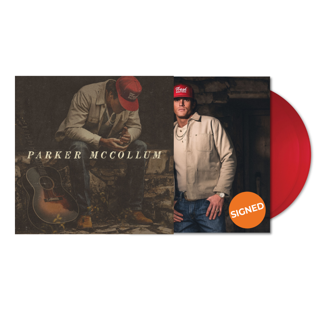 Parker McCollum (2LP-Vinyl-Opaque Apple Red-Signed Red Hat Art Card)