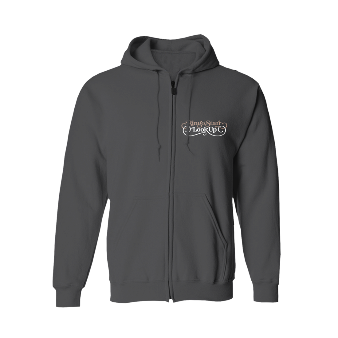 Ringo Starr Look Up Charcoal Zip Hoodie